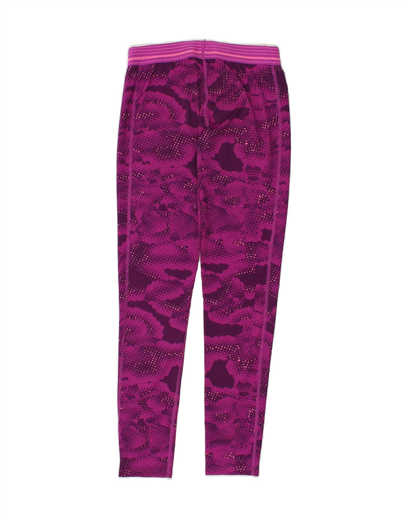 UNDER ARMOUR Womens Leggings UK 6 XS Pink Animal Print | Vintage Under Armour | Thrift | Second-Hand Under Armour | Used Clothing | Messina Hembry 