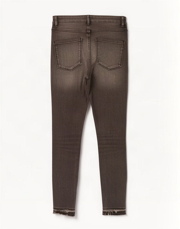 Zara Womens High Waist Skinny Jeans EU 36 XS W26 L27 Grey