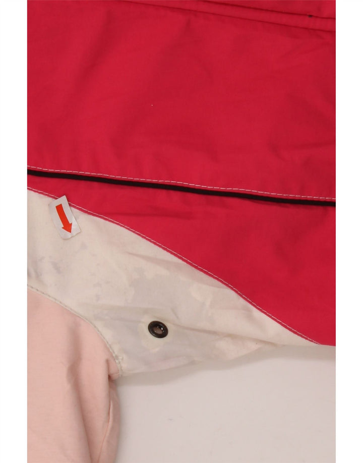 COLMAR Womens Hooded Ski Jacket EU 38 Small Pink Colourblock