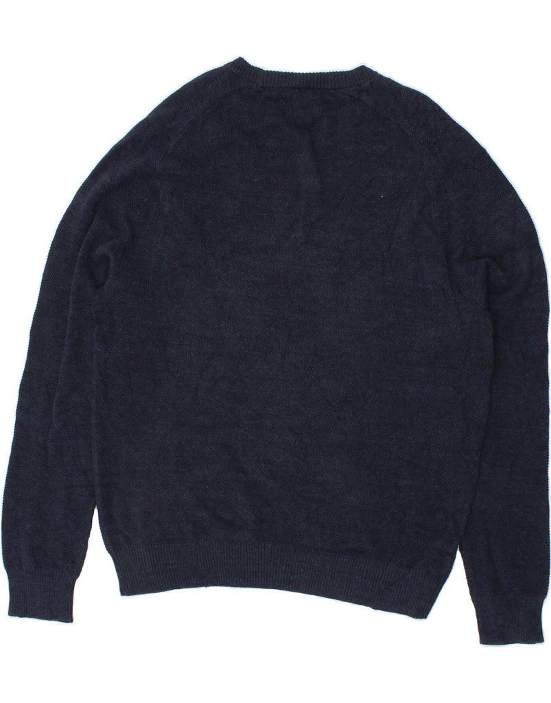 PENGUIN Womens Boat Neck Jumper Sweater UK 18 XL Navy Blue Cotton Vintage Penguin and Second-Hand Penguin from Messina Hembry 
