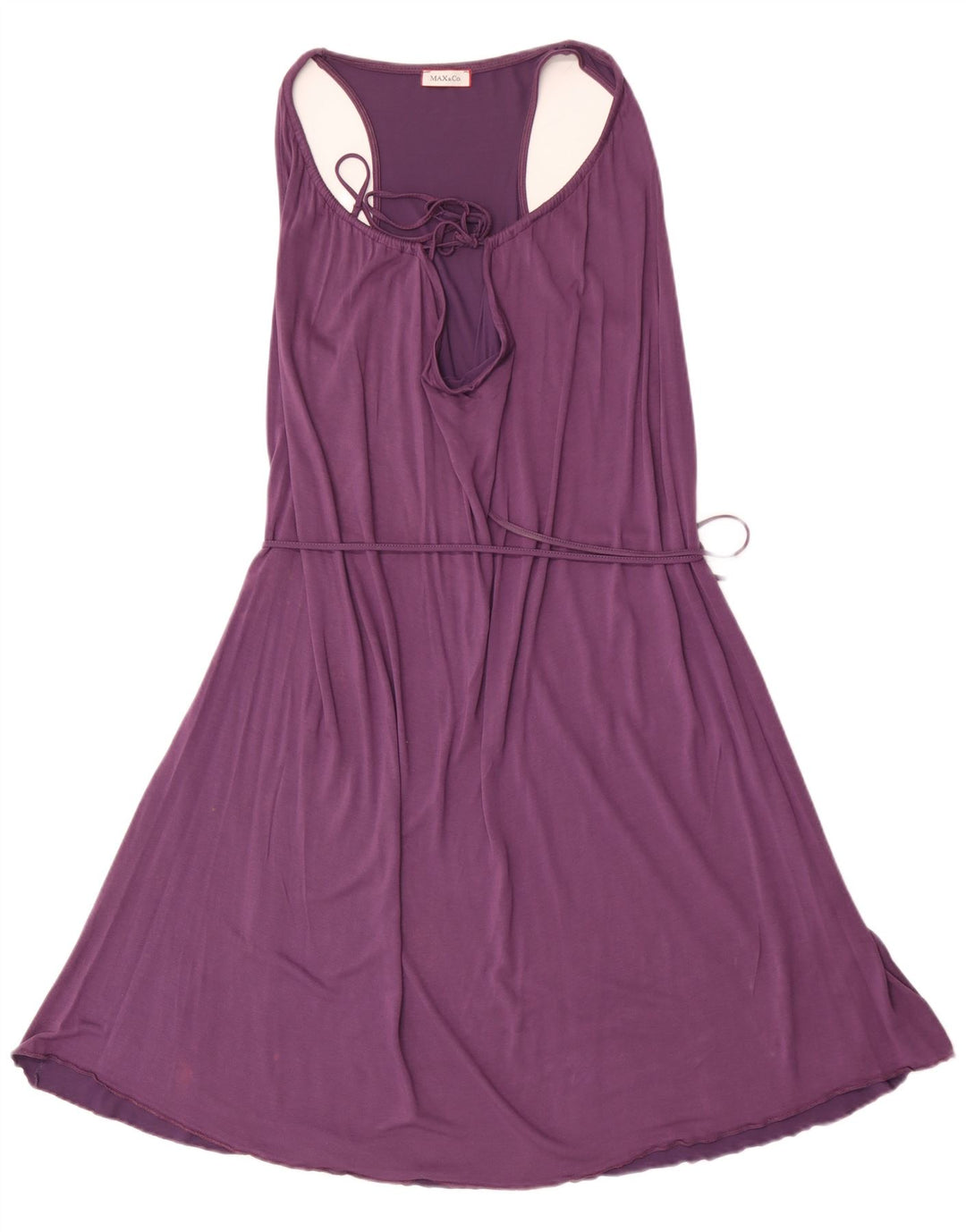 Max & Co. Womens Sleeveless A-Line Dress UK 14 Medium Purple Viscose