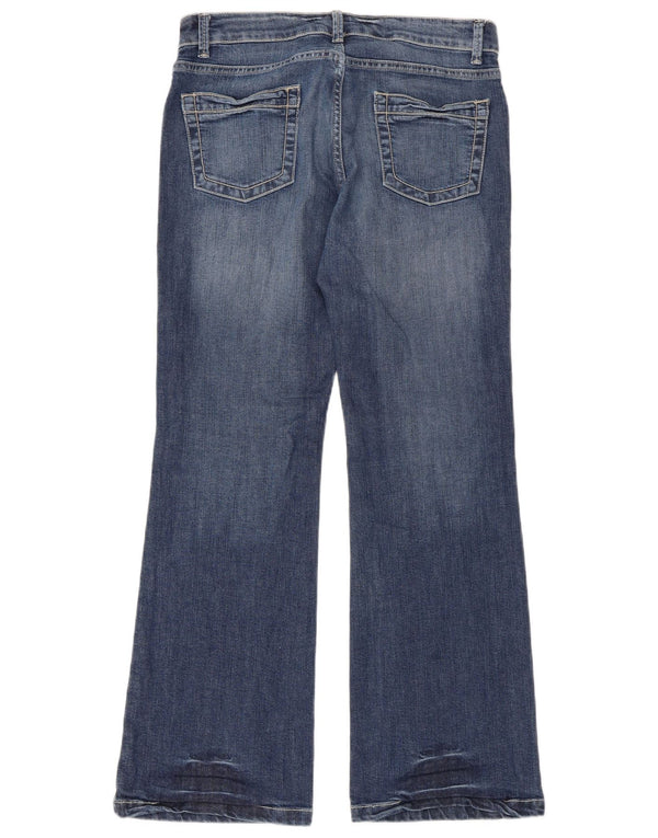 Marks & Spencer Womens Bootcut Jeans UK 12 Medium W33 L30 Blue Cotton
