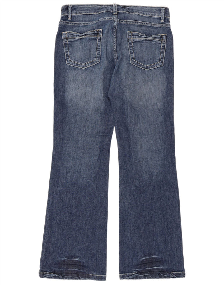 Marks & Spencer Womens Bootcut Jeans UK 12 Medium W33 L30 Blue Cotton