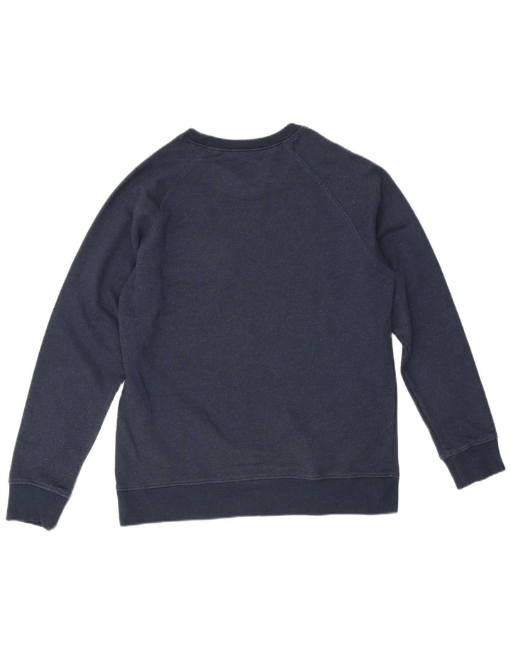 CHAMPION Mens Graphic Sweatshirt Jumper Medium Navy Blue Cotton