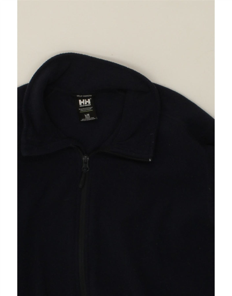 HELLY HANSEN Mens Fleece Jacket UK 40 Large Navy Blue Polyester Vintage Helly Hansen and Second-Hand Helly Hansen from Messina Hembry 