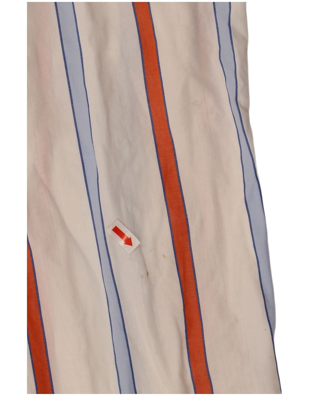 ENRICO COVERI Mens Short Sleeve Shirt Size 42 Large White Striped