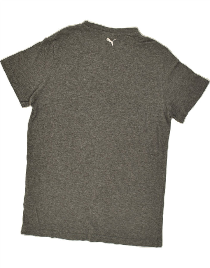 PUMA Girls Graphic T-Shirt Top 14-15 Years 2XL Grey Cotton | Vintage Puma | Thrift | Second-Hand Puma | Used Clothing | Messina Hembry 