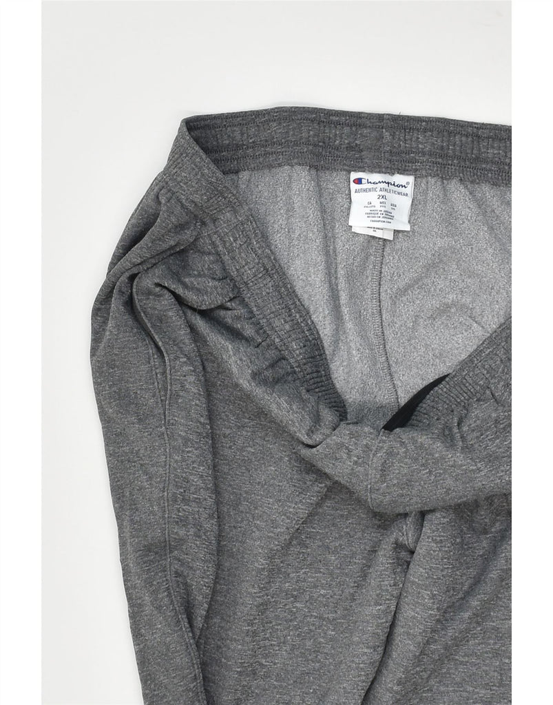 CHAMPION Mens Tracksuit Trousers 2XL Grey Polyester | Vintage Champion | Thrift | Second-Hand Champion | Used Clothing | Messina Hembry 