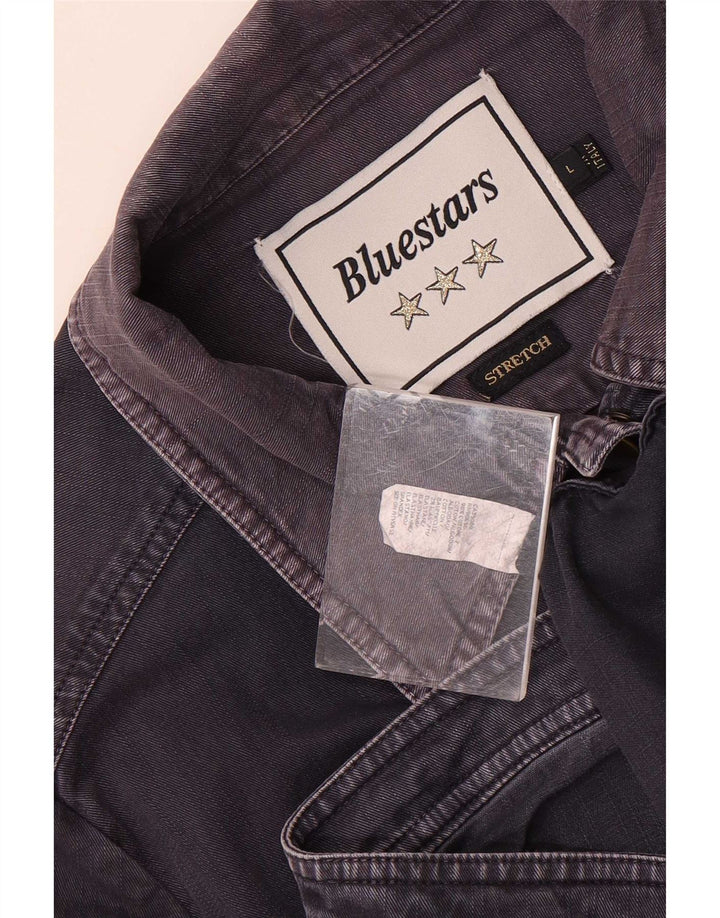 Bluestars Womens Denim Jacket UK 16 Large Navy Blue Cotton