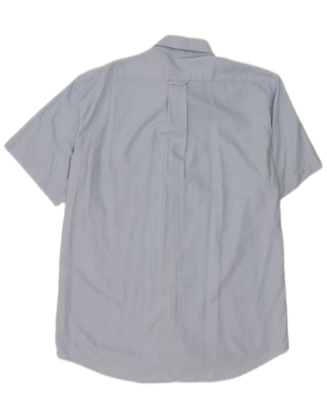 Lacoste Mens Short Sleeve Shirt Size 40 Medium Blue Cotton