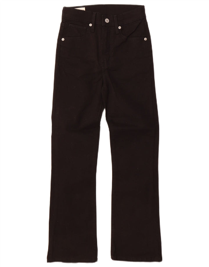 Levi's Womens Bootcut Jeans W24 L26 Black Cotton