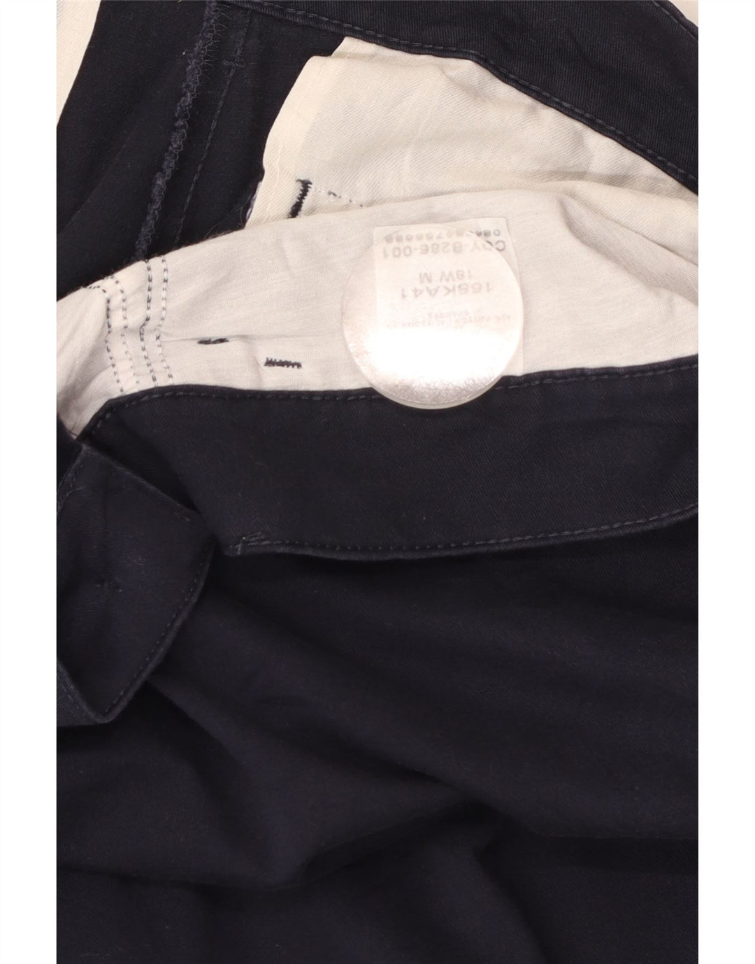 LEE Womens Straight Casual Trousers US 18 2XL W40 L31 Navy Blue Cotton