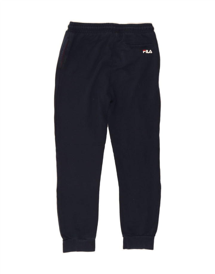 FILA Boys Tracksuit Trousers Joggers 13-14 Years  Navy Blue Vintage Fila and Second-Hand Fila from Messina Hembry 