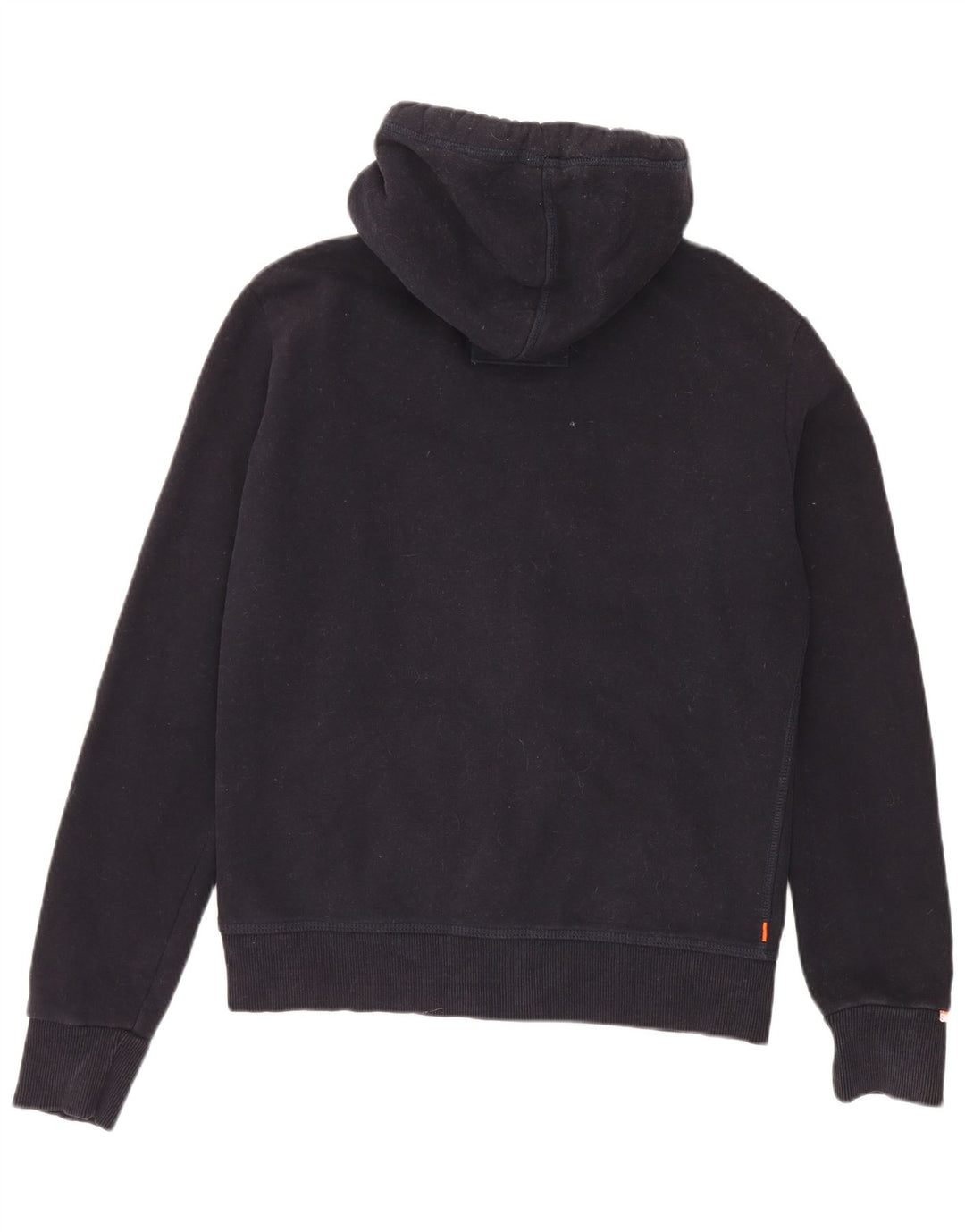 Superdry Mens Zip Hoodie Sweater Medium Navy Blue Cotton