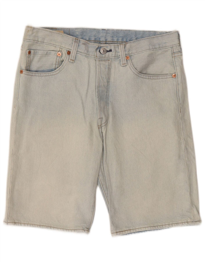 LEVI'S Mens 501 Denim Shorts W32 Medium Blue Cotton
