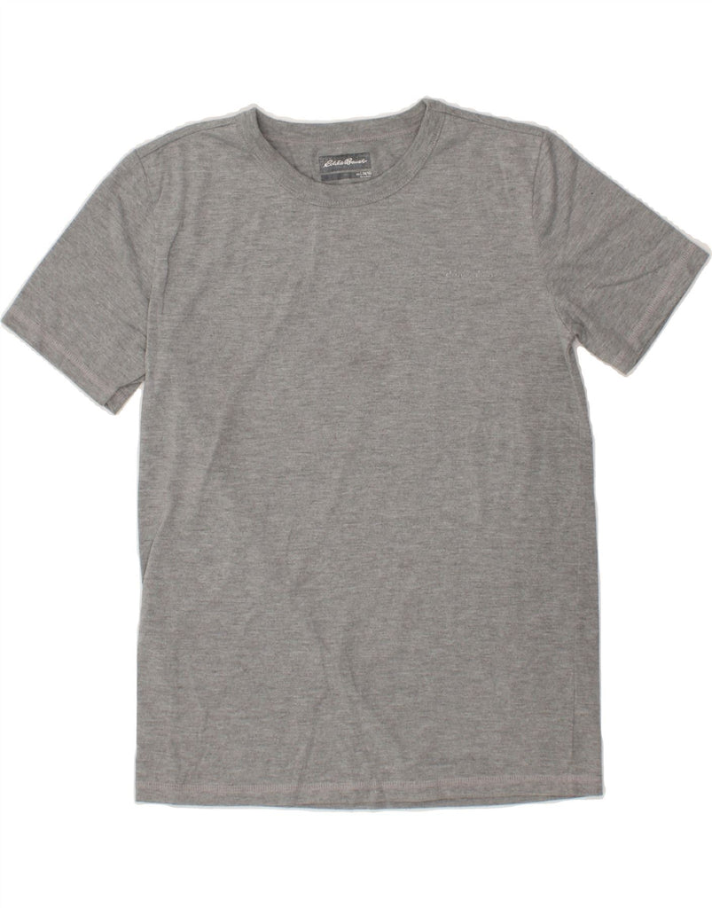 EDDIE BAUER Boys T-Shirt Top 14-15 Years Large Grey Cotton Vintage Eddie Bauer and Second-Hand Eddie Bauer from Messina Hembry 