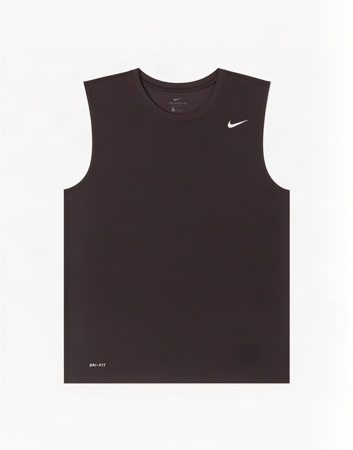 Nike Mens Dri Fit Vest Top Medium Black Polyester