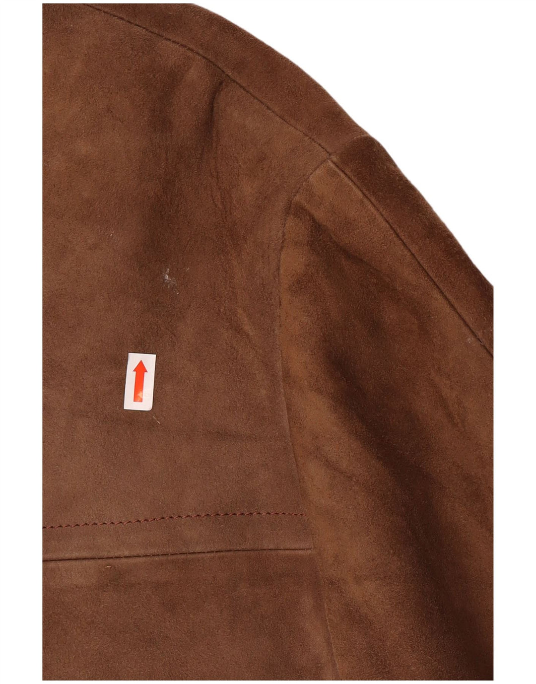 Vintage Womens Suede Jacket UK 12 Medium Brown