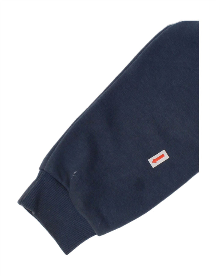 PUMA Boys Graphic Zip Hoodie Sweater 9-10 Years Navy Blue Vintage Puma and Second-Hand Puma from Messina Hembry 