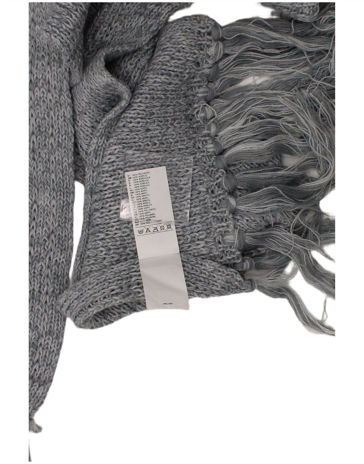Adidas Womens Knit Rectangle Scarf One Size Grey Polyacrylic