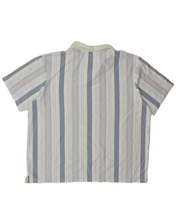 Levi's Mens Relaxed Polo Shirt XL Blue Striped Cotton