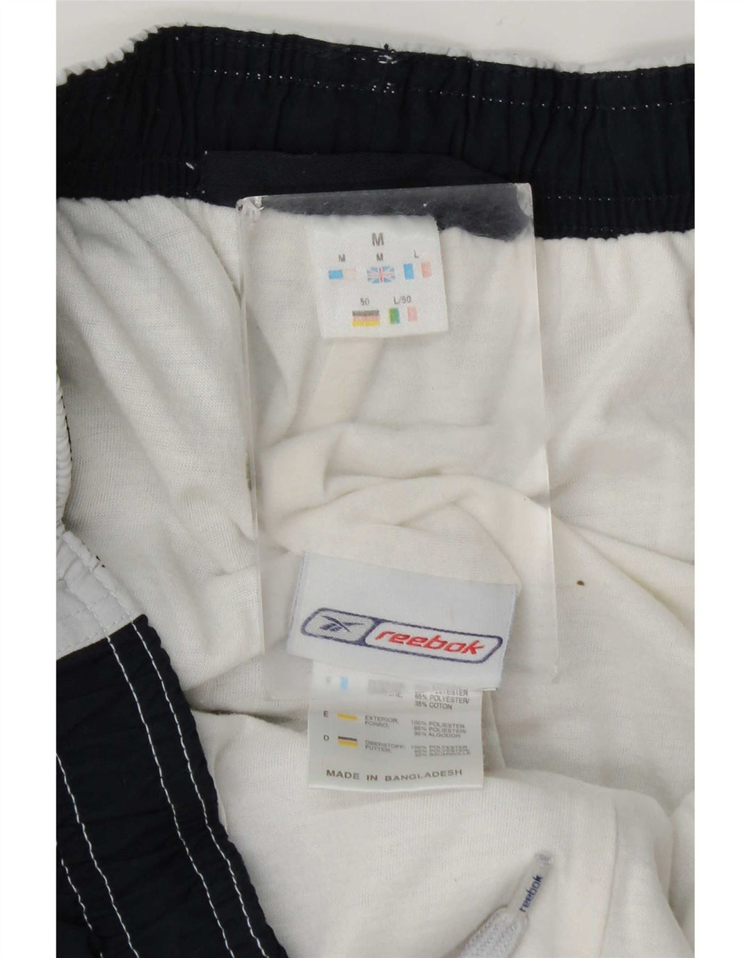 Reebok Mens Bermuda Sport Shorts Medium  Grey Colourblock Polyester