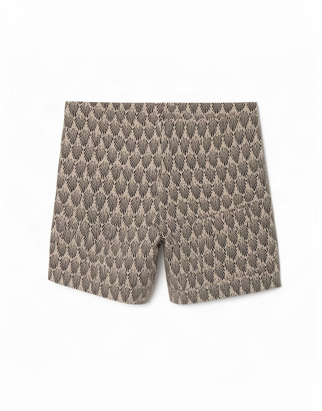 Zara Womens Abstract Pattern Hot Pants Large W30 White Polyester
