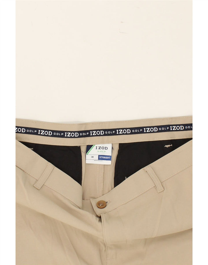 IZOD Mens Chino Shorts W38 XL Beige Polyester Vintage Izod and Second-Hand Izod from Messina Hembry 