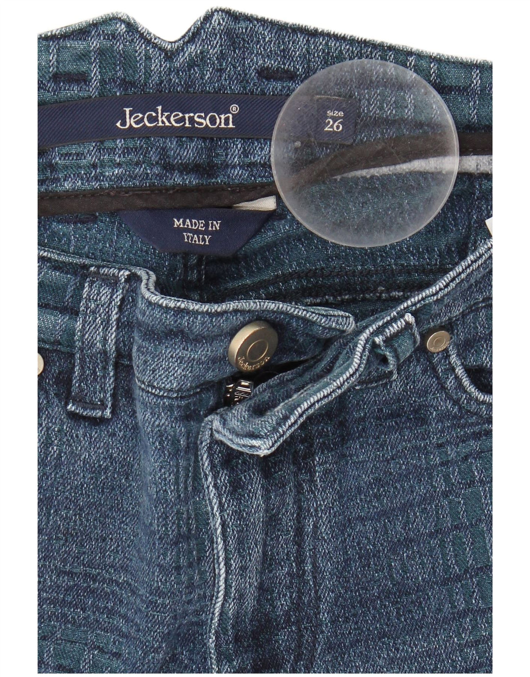 JECKERSON Womens Slim Jeans W26 L28 Blue Cotton