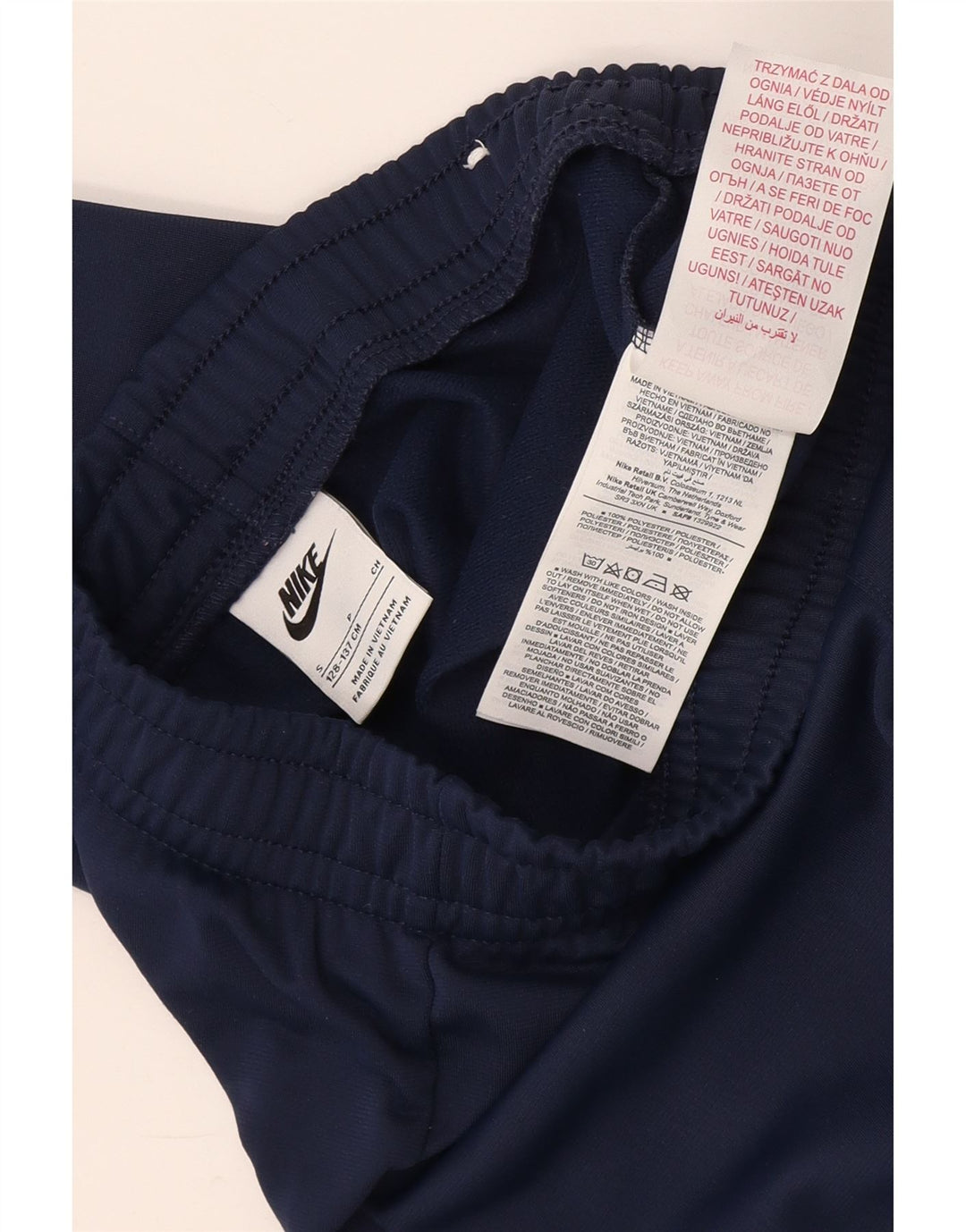Nike Boys Tracksuit Trousers 8-9 Years Small  Navy Blue Polyester