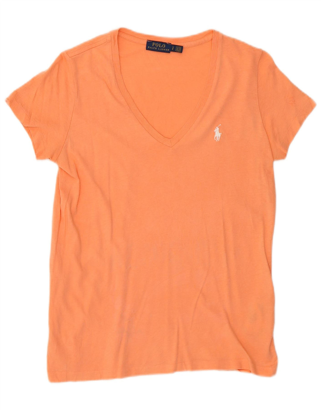 Polo Ralph Lauren Womens T-Shirt Top Small Orange Cotton