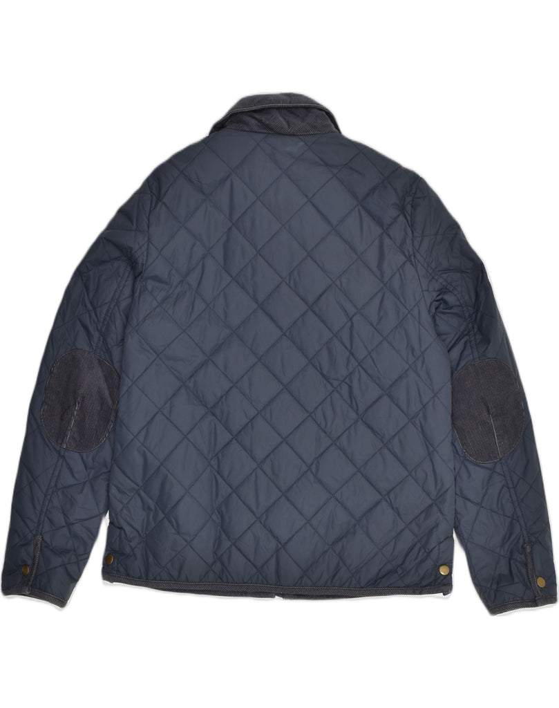 JACK WILLS Womens Quilted Jacket UK 14 Large Navy Blue Polyester | Vintage Jack Wills | Thrift | Second-Hand Jack Wills | Used Clothing | Messina Hembry 