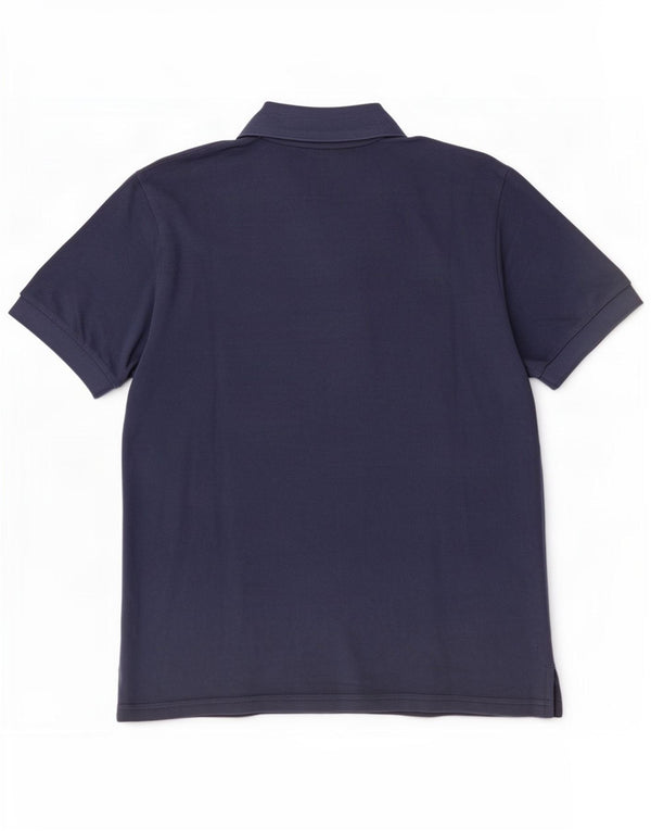 Benetton Boys Polo Shirt 13-14 Years 3XL Navy Blue Cotton