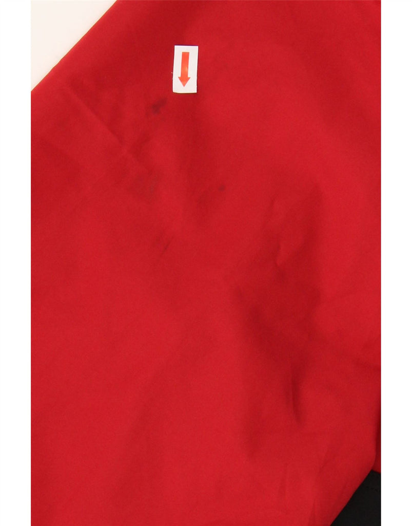 CHAMPION Mens Hooded Pullover Rain Jacket UK 42 XL Red Colourblock Vintage Champion and Second-Hand Champion from Messina Hembry 