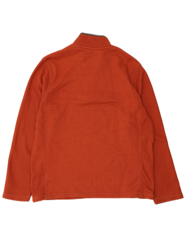 Mountain Warehouse Mens Zip Neck Sweatshirt Jumper Medium Brown Polyester