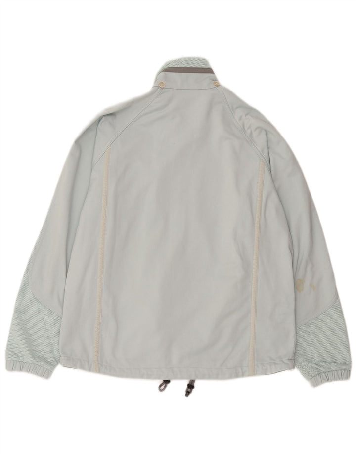 Diadora Womens Tracksuit Top Jacket UK 36 Small Blue Polyester