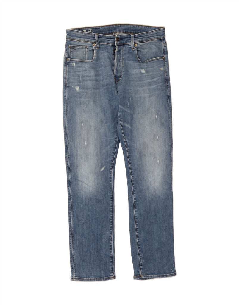 G-STAR Mens Slim Jeans W34 L32  Blue Cotton Vintage G-Star and Second-Hand G-Star from Messina Hembry 
