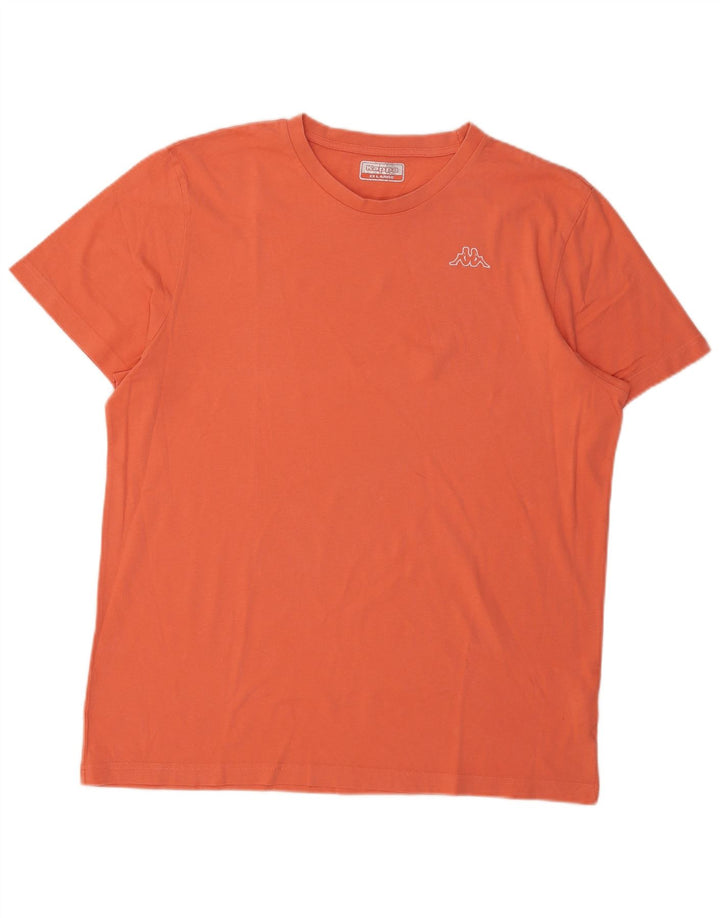 Kappa Mens T-Shirt Top 2XL Red Cotton