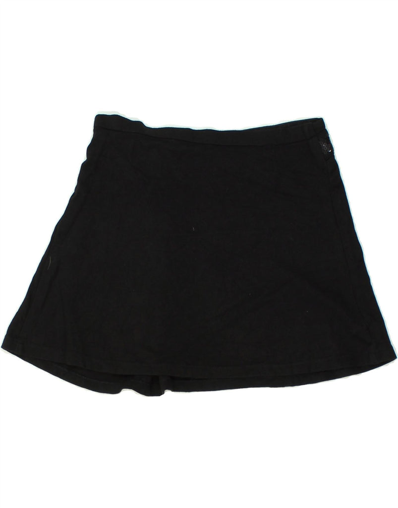 BENETTON Girls Mini Skirt 10-11 Years XL W26 Black Viscose | Vintage Benetton | Thrift | Second-Hand Benetton | Used Clothing | Messina Hembry 