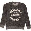 JACK & JONES Mens Graphic Sweatshirt Jumper Large Grey Flecked Vintage Jack & Jones and Second-Hand Jack & Jones from Messina Hembry 