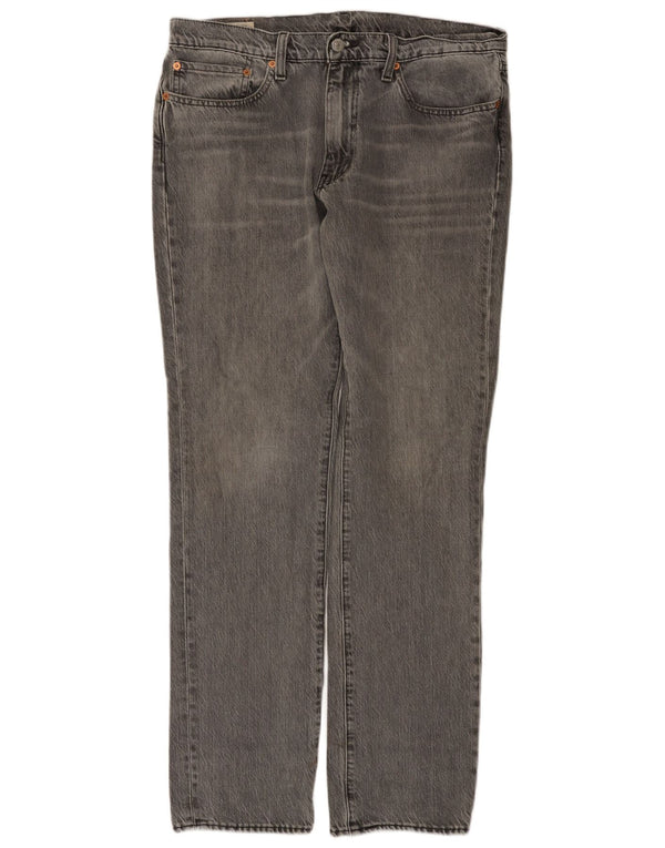 Levi's Mens 511 Slim Jeans W34 L34 Grey Cotton