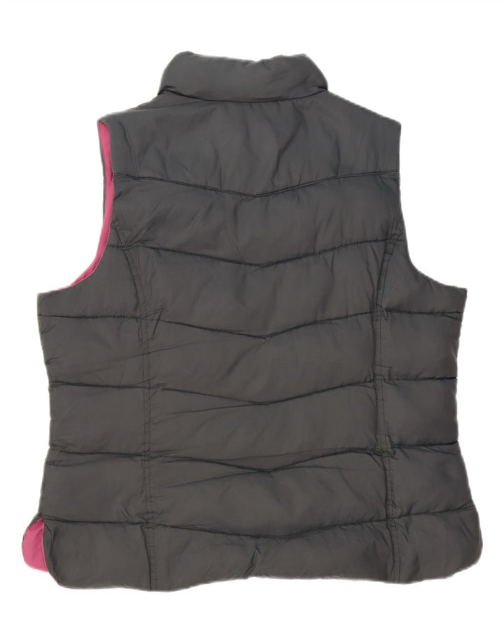 JOULES Womens Padded Gilet UK 16 Large Grey Polyester Vintage Joules and Second-Hand Joules from Messina Hembry 