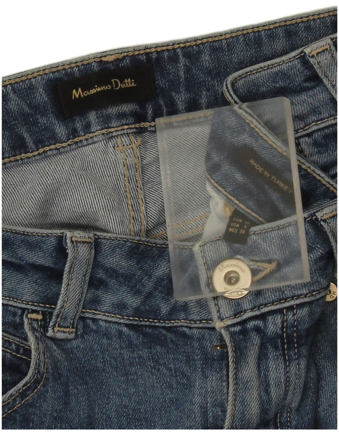 Massimo Dutti Womens Straight Jeans EU 38 Small W28 L27 Blue