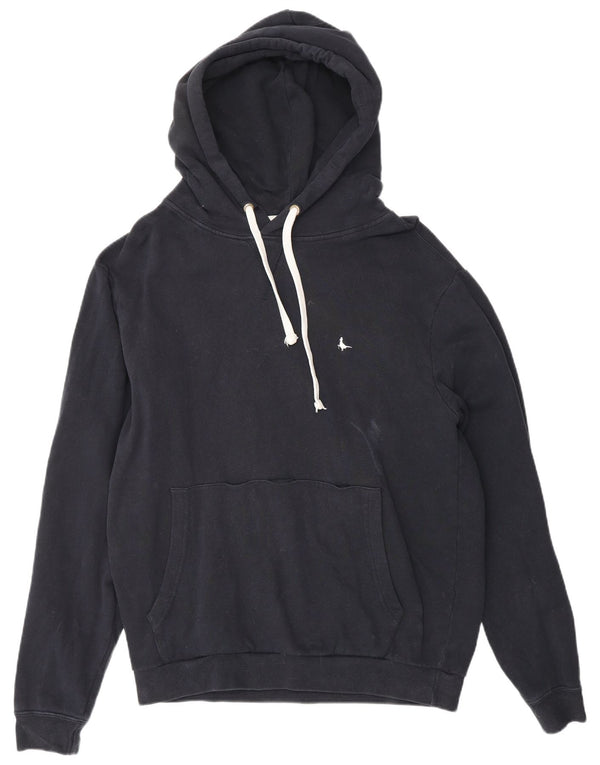 JACK WILLS Mens Hoodie Jumper Small Navy Blue Cotton