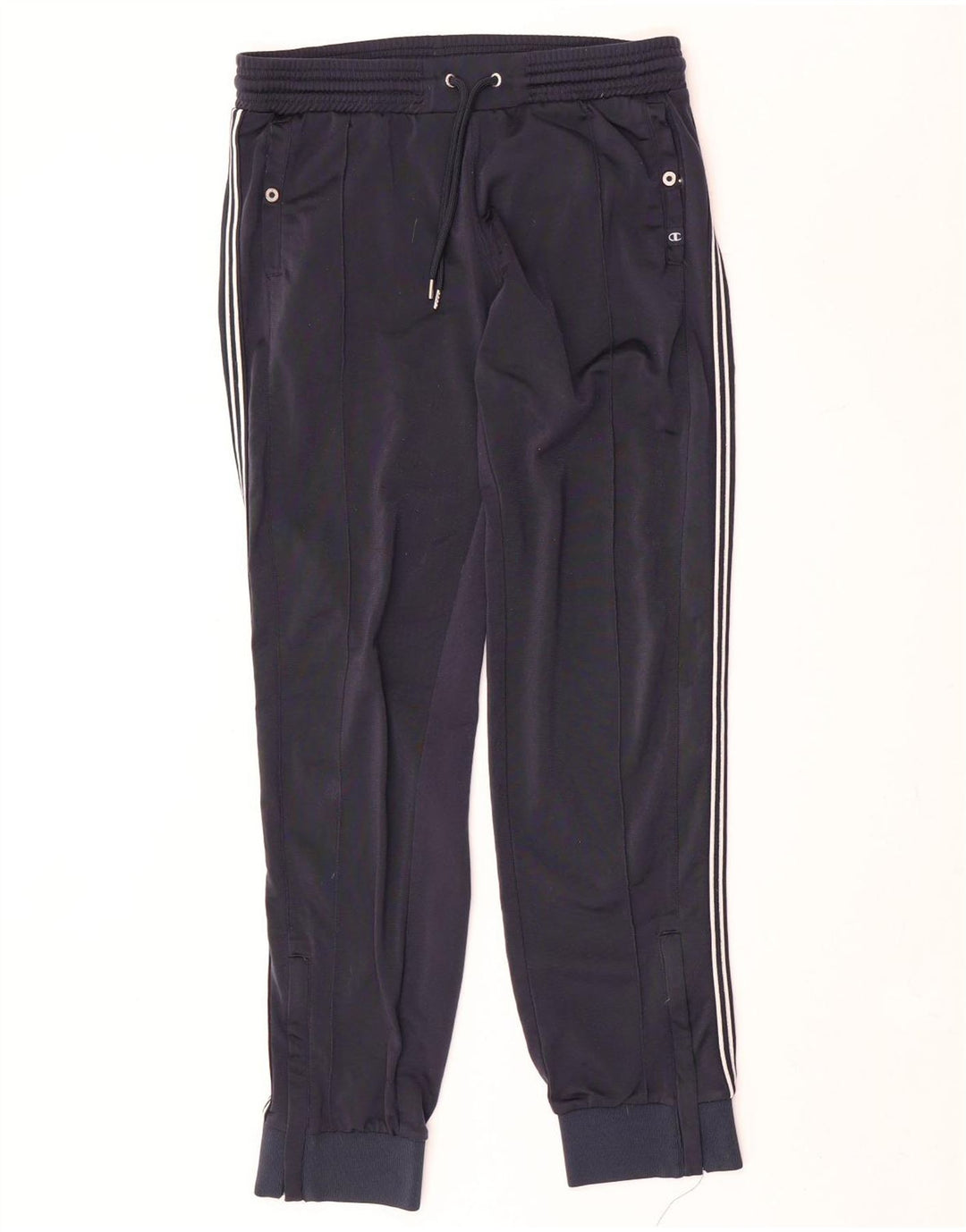 Champion Womens Tracksuit Trousers Joggers UK 14 Medium Navy Blue Polyester