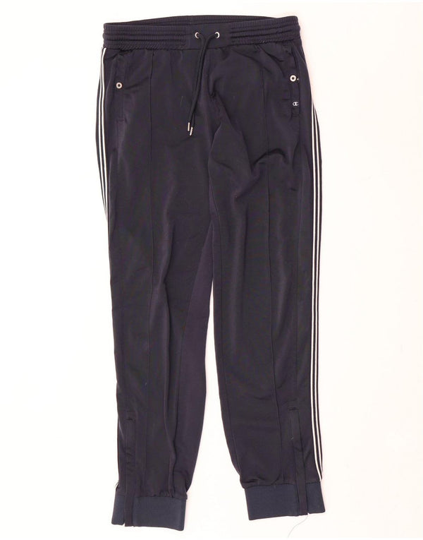 Champion Womens Tracksuit Trousers Joggers UK 14 Medium Navy Blue Polyester