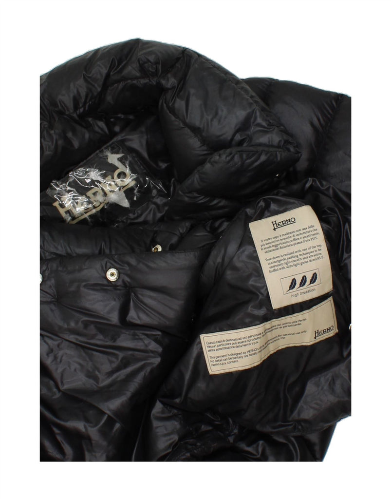 HERNO Womens Padded Jacket IT 42  Medium Black Polyamide Vintage Herno and Second-Hand Herno from Messina Hembry 