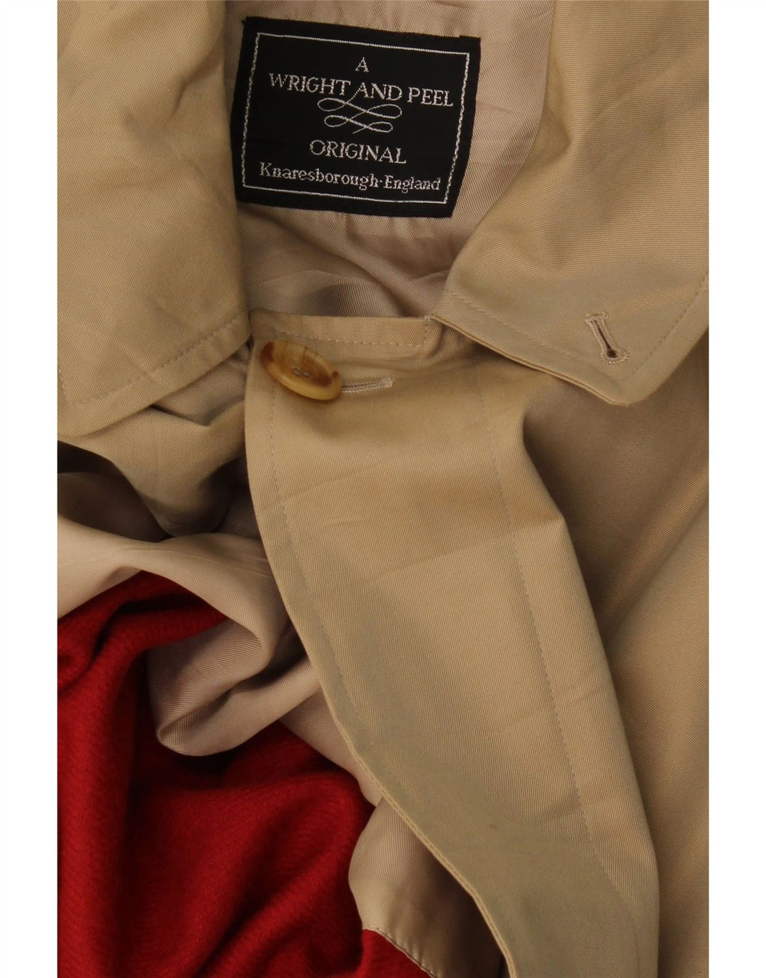 Vintage Mens Overcoat UK 40 Large Beige
