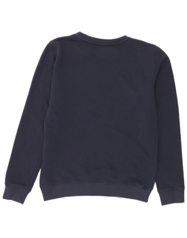 Replay Mens Graphic Sweatshirt Jumper Medium Navy Blue Cotton