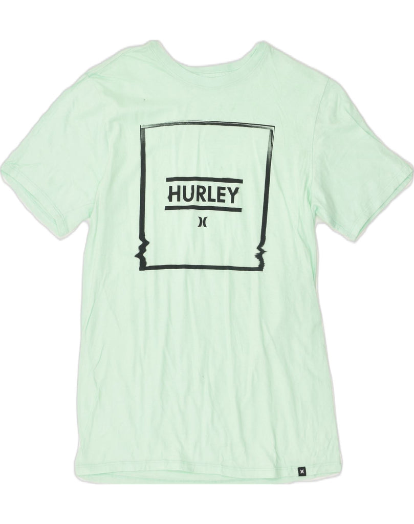 HURLEY Mens Graphic T-Shirt Top Small Green Cotton | Vintage Hurley | Thrift | Second-Hand Hurley | Used Clothing | Messina Hembry 